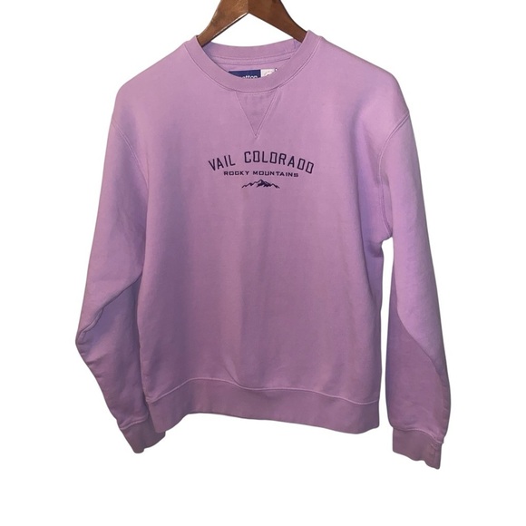Women's Gear for Sports  Big Cotton Vail Colorado Purple Crewneck Sweatshirt - Picture 1 of 11